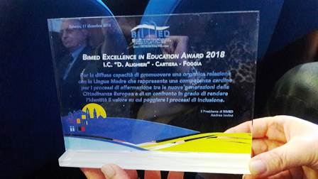 Premio “BIMED Excellence in Education Award”