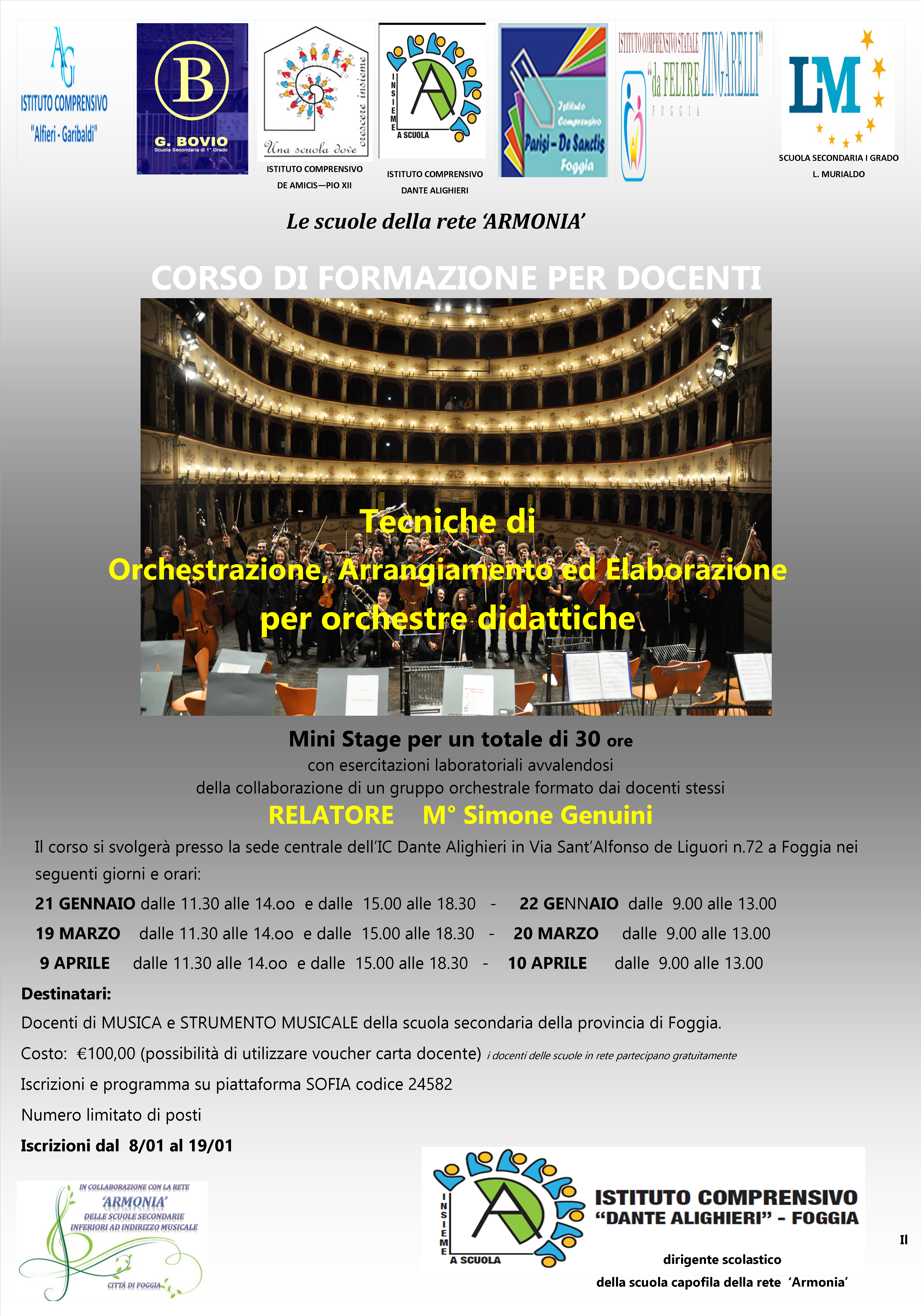 La formazione ‘musicale’ alla Dante